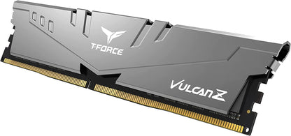 T-Force Vulcan Z DDR4 16GB Kit (2X8Gb) 3600Mhz (PC4-28800) CL18 Desktop Memory Module Ram TLZGD416G3600HC18JDC01 - Gray