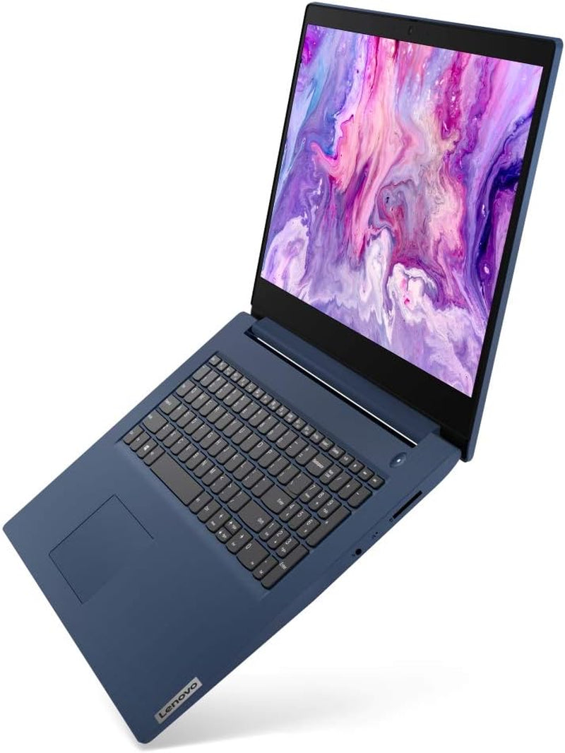 Newest Ideapad 3 Laptop, 17.3" HD+ Screen, Intel Core I5-1035G1 Processor, 8GB RAM, 128GB SSD, HDMI, Wi-Fi, Bluetooth, Windows 11 Home, Blue